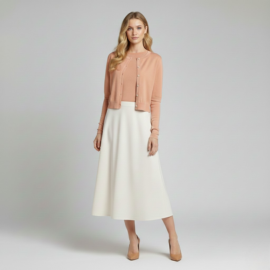 Classic Button-Up Knit Cardigan