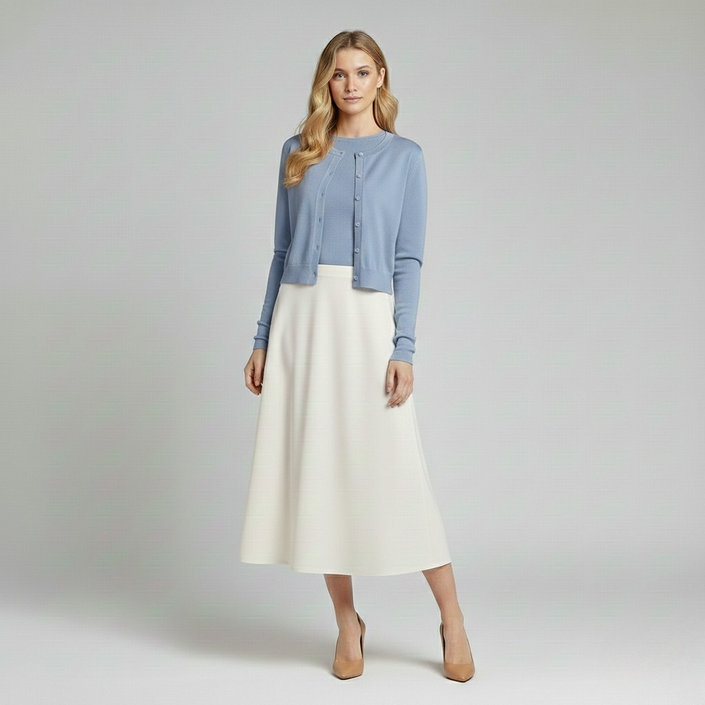 Classic Button-Up Knit Cardigan