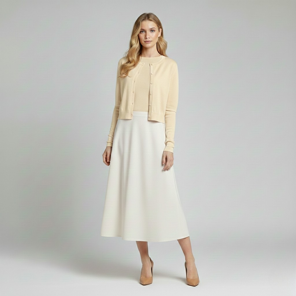 Classic Button-Up Knit Cardigan