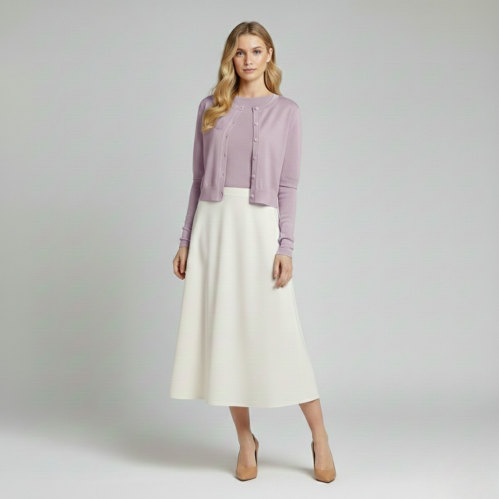 Classic Button-Up Knit Cardigan