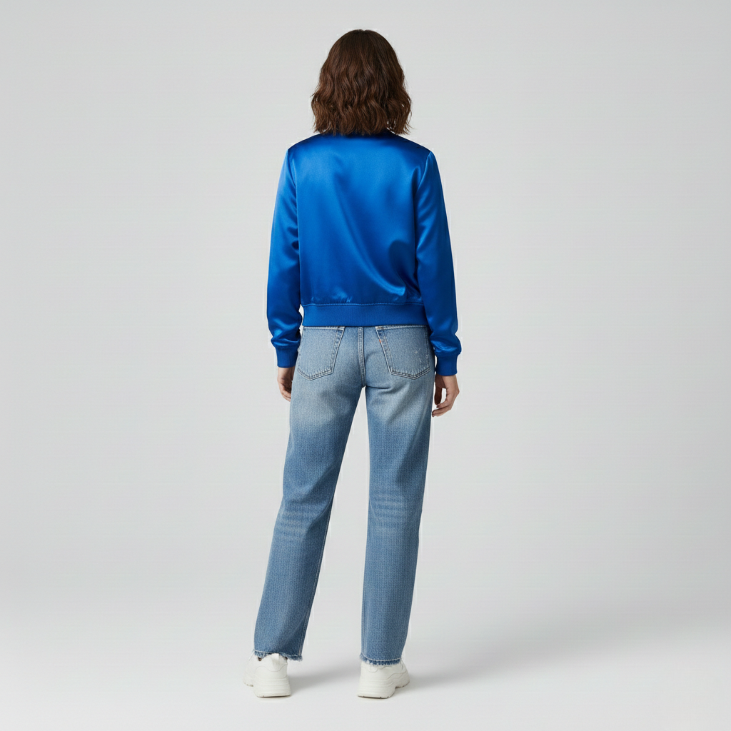 Metallic Bomber Jacket